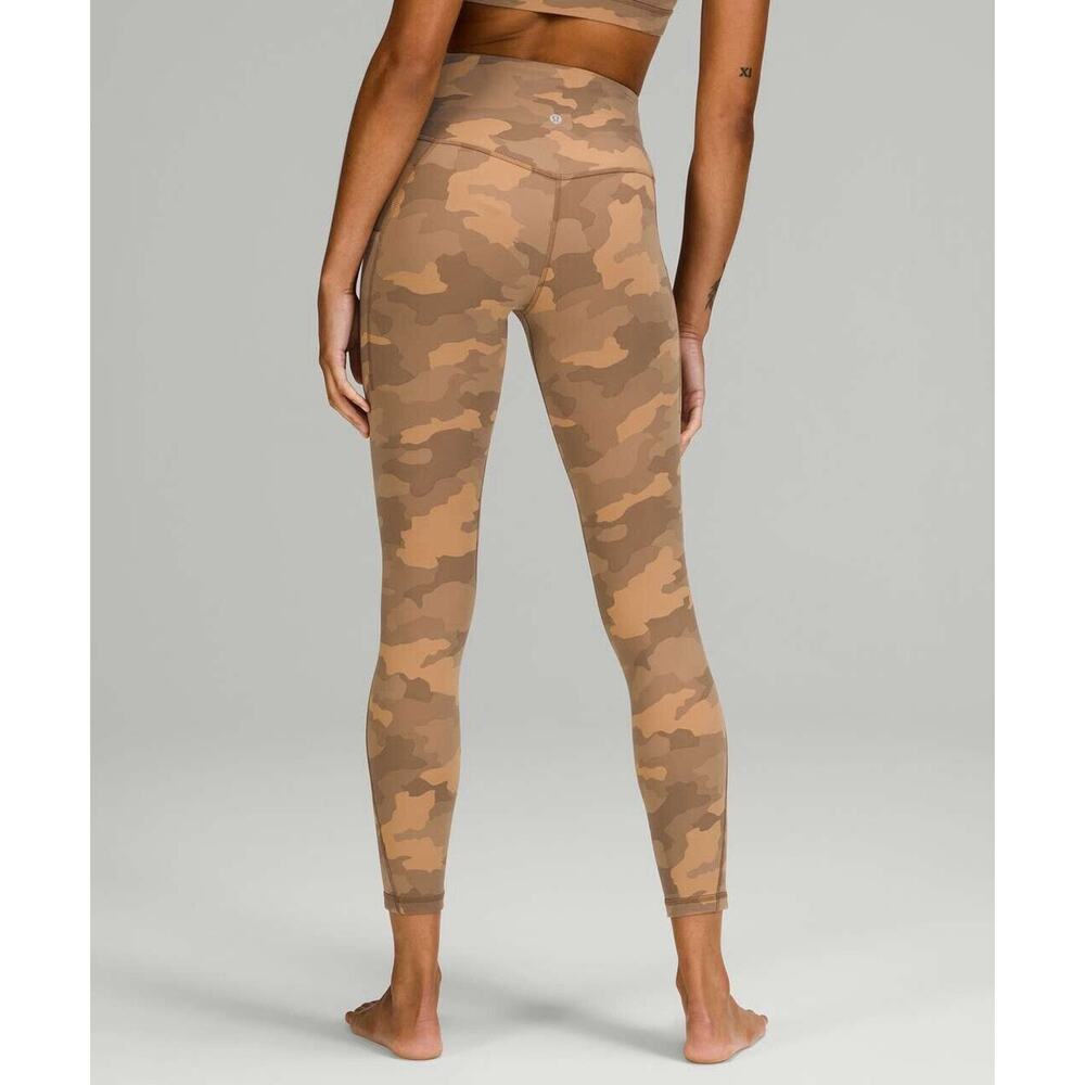 Lululemon 12 Align High-Rise Pant with Pockets 25" Heritage 365 Camo Beige Multi